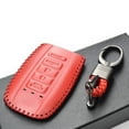 thumbnail image 5 of Vitodeco Leather Smart Key Fob Case Compatible with Acura RDX, MDX, ILX, TLX (2016 - 2021Models) - 5-Button, Red, 5 of 6