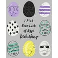 thumbnail image 2 of Women's Star Wars Easter Darth Vader I Find your Lack of Eggs Disturbing Graphic Tee Athletic Heather 2X Large, 2 of 4