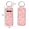 thumbnail image 2 of Yuyamidu Cute Pig Chapstick Holder Keychain for Women Lightweight Lipstick Sleeve Pouch Portable Lip Gloss Holder Heart Lip Balm Holder Keyring for Lipstick, Pink, 2 of 6