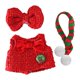 thumbnail image 3 of Conjunto de atuendo de muñeca navideña, decoración, accesorios fotográficos navideños DIY, fiesta de cumpleaños Lazo, 3 of 9