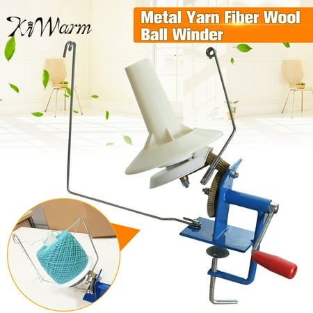 - Heavy Duty Metal 10oz Yarn Fiber Wool Ball Winder Hand Operated Manual Needle craft Tool Machine for DIY Crocheting & Knitting Art