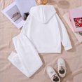 thumbnail image 5 of Gibobby Toddler Girls Outfits Sets Cute 0-12 Months 2t 3t 4t Bow Print Hoodies Tops Pants Little Girl Clothes Suit(5-6 Years,White), 5 of 5