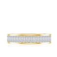 thumbnail image 4 of Rosec Jewels Baguette Shape Moissanite Half Eternity Ring for Women (2.7 CT, D-VS1 Quality), 10K Yellow Gold, US 6.00, 4 of 8