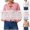 Khaki Jacket, variant on Cropped Cardigan Sweaters for Women Fashion Crew Neck Toggle Button Knit Sweater Long Sleeve Ribbed Hem Fall Jackets S