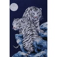 thumbnail image 2 of Moonlit Tigers Counted Cross Stitch Kit-16 Inch X 23 Inch 14 Count, 2 of 2