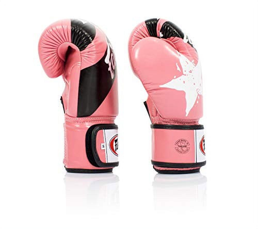 Fairtex Nation Print Universal Boxing Gloves - 18 oz - Pink