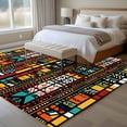 thumbnail image 4 of 6'x9' Area Rugs, Colorful Boho Indoor Outdoor Area Rug for Living Room Bedroom, Farmhouse Abstract Geometric Ethnic Art Washable Bathroom Rugs Kitchen Floor Carpet Mats Home Decor Aesthetic, 4 of 8