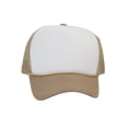 thumbnail image 2 of Top Headwear 12 Pack Dozen Men's Plain Trucker Mesh Cap Blank Hats White/Beige, 2 of 4