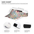 thumbnail image 4 of Daiia Trendy Floral Design Pattern Sport Sun Visor Hats Visor Cap Adjustable Empty Top Baseball Cap Cotton Ball Caps for Women and Men, 4 of 8