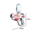 thumbnail image 4 of SIYTUAU 200Cc Capacity Long Range Water Shooter Gun With 32 Ft Spray Distance Red Plastic Design Outdoor Summer Activity Splash Toy For Pool Parties Red, 4 of 7
