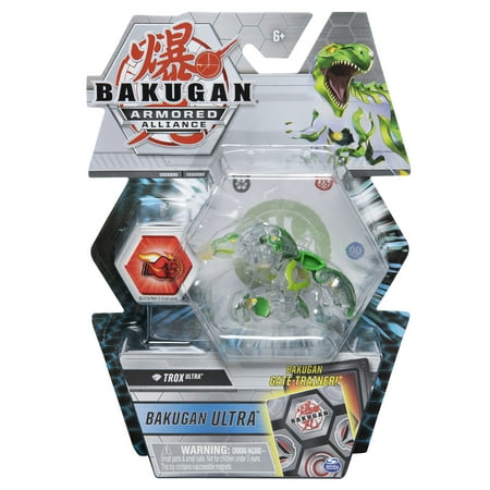 Bakugan Ultra, Diamond Trox, 3-inch Tall Armored Alliance Collectible Action Figure and Trading Card, for Ages 6 and Up