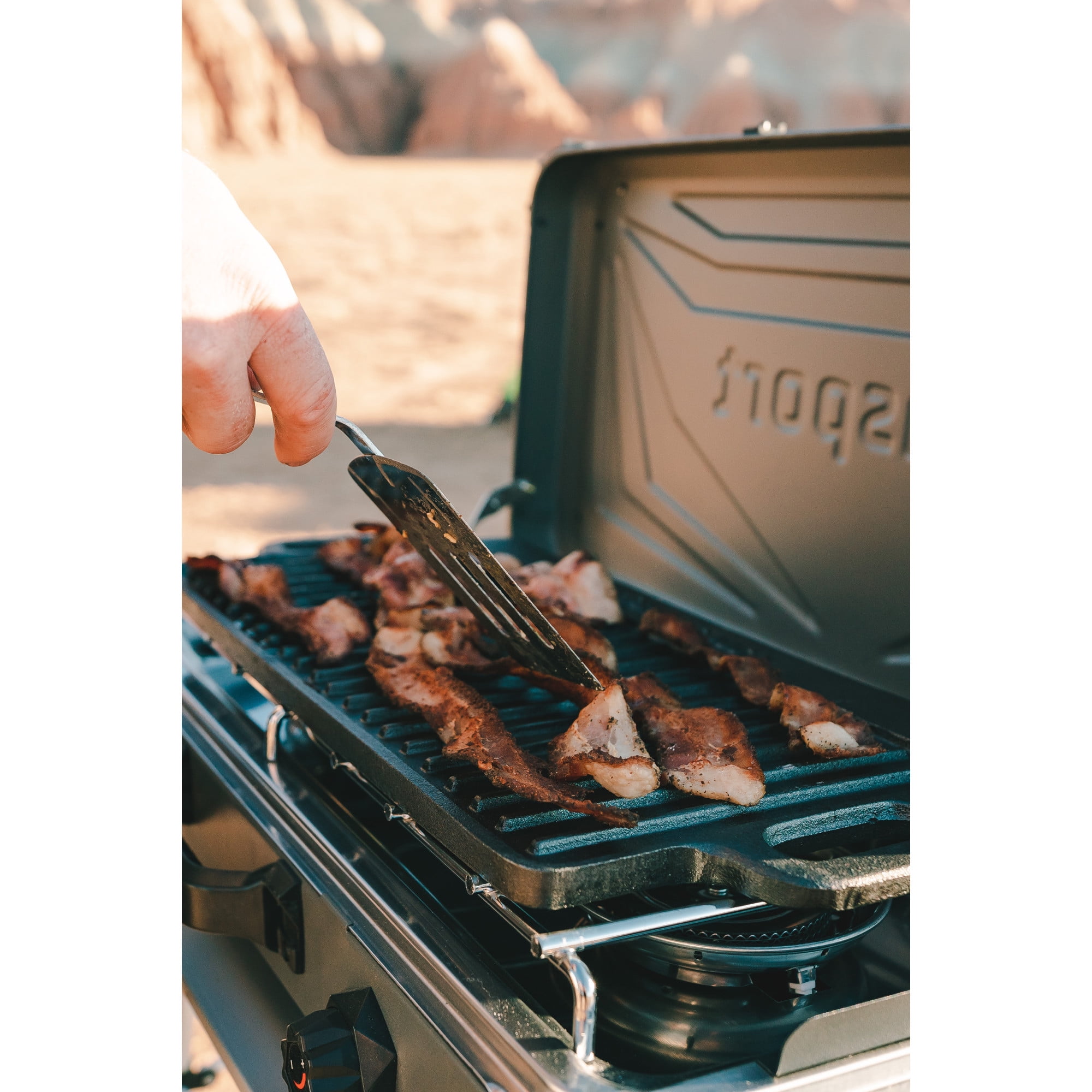 Stansport Pre-Seasoned Cast Iron Griddle with Reversible Cooking Surface