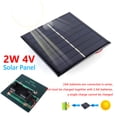 thumbnail image 3 of Panel de células solares de 2W y 4V, cargador de paneles solares, células fotovoltaicas para luz solar, 3 of 9
