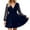 BU1, variant on GDREDA Elegant Mesh Sleeve Casual Dress With Gold Splatter Design Stylish Collar Flowy Mid Length Party And Daily Wear Attire For Women Black,S