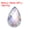 Bright White 6x10mm, variant on Uxcell 100Pcs Flat Back Acrylic Teardrop Gems 6x10mm Artificial Rhinestones Pink
