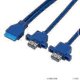 thumbnail image 3 of 0.5m Usb3.0 19pin To 2af Front Motherboard Panel Mount Cable With Screw Hole, 3 of 5
