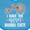 thumbnail image 4 of Inktastic Best Nanny Ever Grandchild Boys or Girls Baby Bib, 4 of 4
