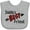 AC-Heather Grey, variant on Inktastic Daddy's Best Friend- Arrow and Plaid Letters Boys or Girls Baby Bib