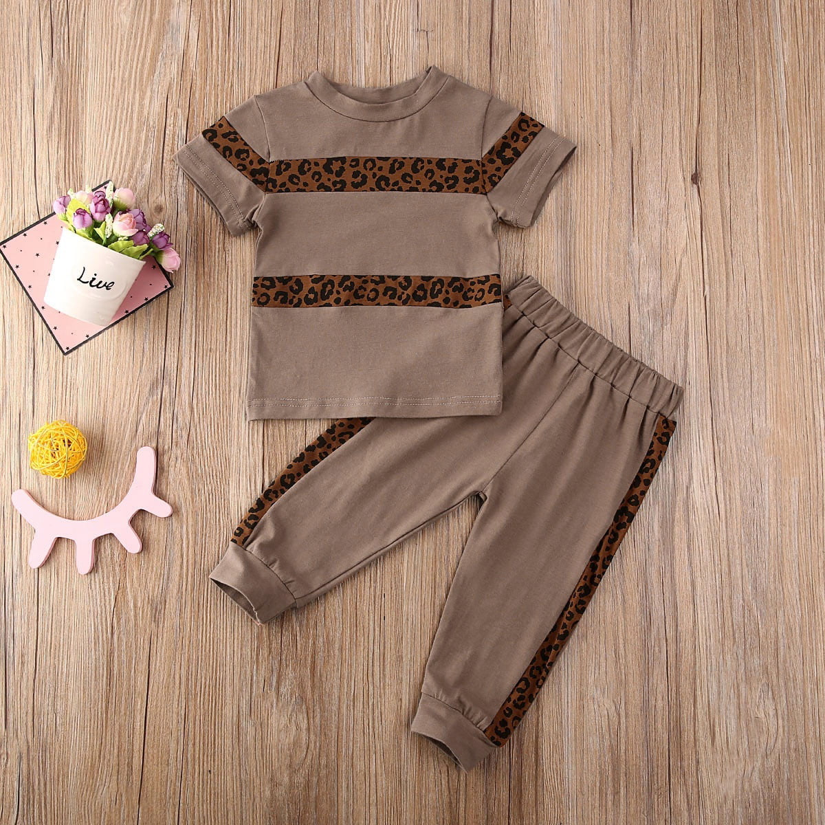Toddler Kid Baby Girl Infant Clothes T-shirt Top Pants Outfit 2PCS Set Tracksuit