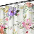 thumbnail image 4 of Waterproof Pioneer Shower Curtain 36x72 Inch Polyester Unique Colorful Floral Shower Curtain for Bathroom Hotel Home Decor with 7 Plastic Hooks, 4 of 5