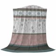thumbnail image 6 of Grey Stripes Abstract Blanket Soft Cozy Warm Throw Blanket for Couch, Plush Fuzzy Flannel Fleece Blankets for Sofa, Geometric Spring Flowers Country Bed Blankets Lightweight Gifts for Women, 40"x50", 6 of 9