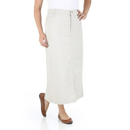 - Women's Long Stretch Twill Skirt