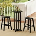 thumbnail image 1 of Gymax 3PCS Outdoor HDPE Bar Table & Chair Set for 2 w/ Footrests for Garden Yard Pool, 1 of 10