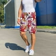 thumbnail image 4 of Cauagu Coral Reef Print Pajama Bottoms for Men Sleep Pajama Shorts Elastic Waistband Sleep Pajama Short Men's PJ Shorts -3X-Large, 4 of 6