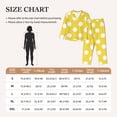 thumbnail image 4 of Sigee Yellow And White Polka Dot for Women’s Pajama Sets Long-Sleeved Pjs Sets for Women 2 piece Sleepwear-XX-Large, 4 of 7