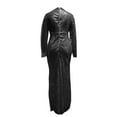 thumbnail image 3 of Ladies Hollow Shoulder Evening Dress Round Neck Slim Fit S Sequin Gown Dress for Women with Sleeves Womens High Low Evening Dresses Formal Evening Gowns with Sleeves Lace Sleeve Dress Jacket for, 3 of 4