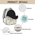 thumbnail image 2 of Big Eyes Owl Pattern Student’s Backpack Wear-Resistant, Waterproof, Adjustable Strap School Bag with Breathable Padding, Multifunctional for Sports, Camping, Travel, and Daily Use, 2 of 6