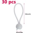 thumbnail image 2 of GFDYREE Ball Bungee Cords 4 Inch Bungee Cords with Balls Tarp Bungee Cords with Balls Small Bungee Cords with Ball End White Ball Bungee Cord for Camping Shelter Projector Screen, 2 of 6