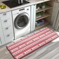 thumbnail image 3 of Red Christmas Pattern Kitchen Rug Mat,Kitchen Runner Rugs Non Skid Washable,Decorative Kitchen Floor Mats for Kitchen,Sink,Laundry,17"x47.2", 3 of 7