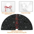thumbnail image 6 of Kll 36" Christmas Tree Skirt Spider Web Black Xmas Tree Skirts Mat For New Year Xmas Holiday Party Indoor Outdoor Home Decoration, 6 of 9