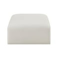 thumbnail image 6 of Meridian Furniture Arc Cream Vegan Leather Ottoman, 6 of 7
