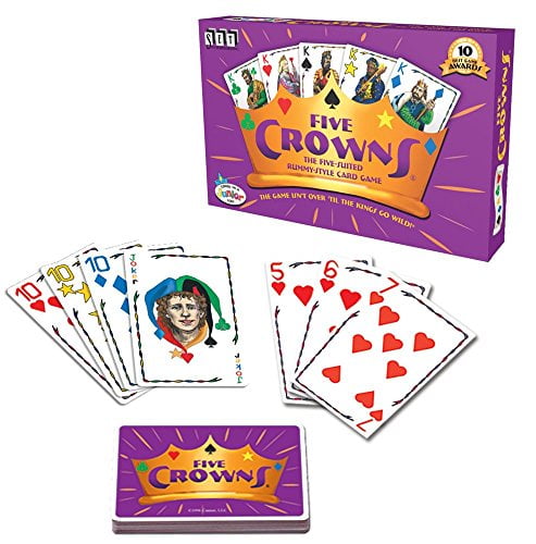 1 Set Five Crowns Card Game 5 Suites Classic Family Party Rummy Game Toy 