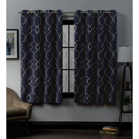 Exclusive Home Belmont Woven Blackout Grommet Top Curtain Panel