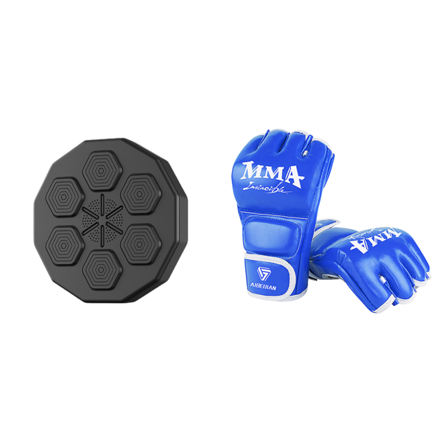 Music Rhythm Wall Target - Almohadilla de boxeo montada en la pared para niños y adultos (A)