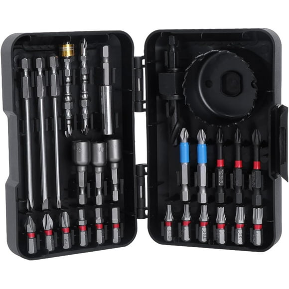 27Pcs Cross Head Screwdriver Bit Set for Electrician 1/4inch Hex Cross Screw Driver Drill Bit Electric Screwdriver