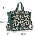 thumbnail image 4 of Wrangler Women's Animal Print Crossbody Bag Versatile Top-Handle Shoulder Bag for Everyday Travel & Casual Use, Brown, Turquoise, 4 of 7