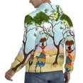 thumbnail image 3 of Bingfone African Women Men'S Drawstring Hoodie Long Sleeve Pocket Sweatshirts-3x-Large, 3 of 9