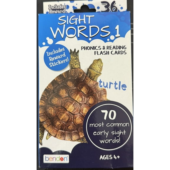 Benton Sight Words Phonics and Reading Flash Cards Includes Reward Stickers