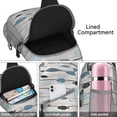 thumbnail image 3 of Funny Nautical Shark and Marine Life Cartoon Pattern Lightweight Travel Sling Backpack Durable Multipurpose Crossbody Bag for Hiking Beach and Daily Use, 3 of 6
