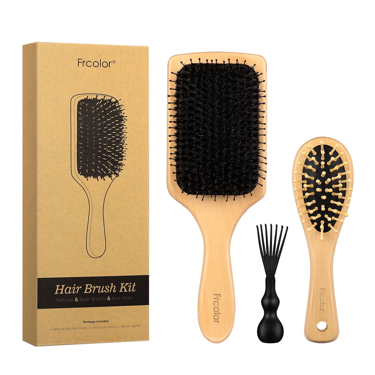 Hair Brush Kit Eco-friendly Massage Boar Bristle Hair Brush Set Handheld Anti-static Hair Brush Hair Cleaner Kit for Styling Straightening Detangling Hair Brush Kit Eco-friendly Massage Boar Bristle Hair Brush Set Handheld Anti-static Hair Brush Hair Cleaner Kit for Styling Straightening Detangling