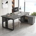 thumbnail image 3 of Conference Black Office Desk Drawers School Luxury Executive Computer Desks Secretary European Mesa De Computador Furnitures My Lux Decor Round, 3 of 31