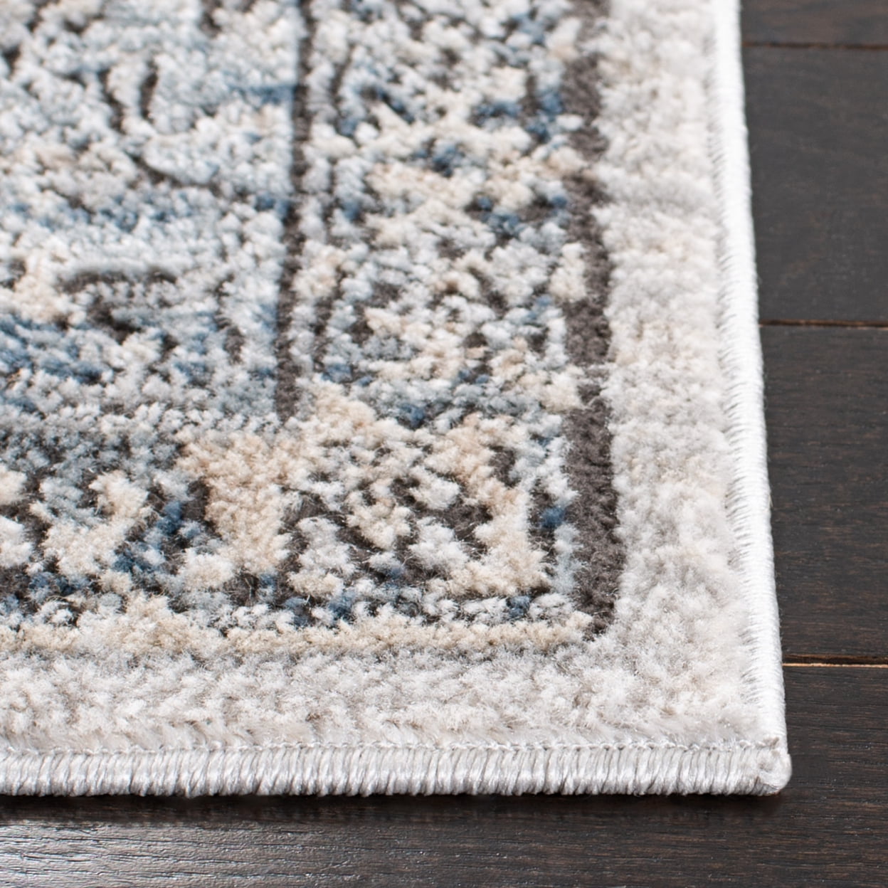 SAFAVIEH Martha Stewart Dacota Oregon Area Rug, Light Blue/Ivory, 5'1" x 7'6"