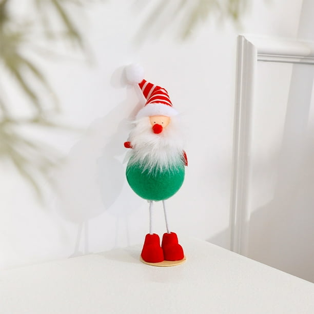 Adornos navideños, regalos navideños, renos de peluche y figuras de Papá Noel para decorar ambientes festivos, tiendas y festivales.