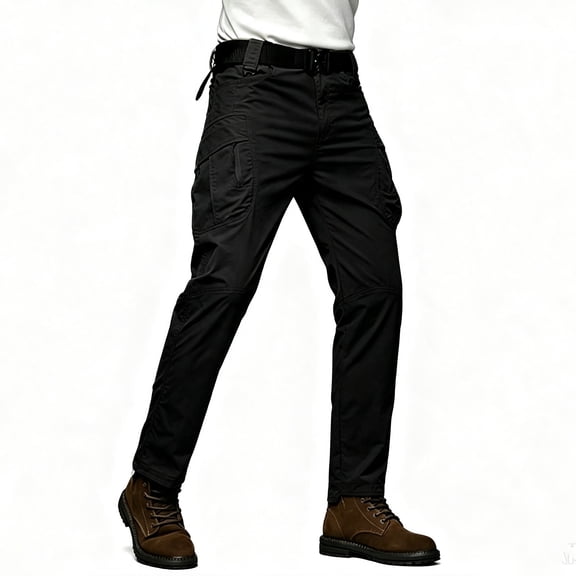 Men's Cargo Pants Slim Tapered Fit Multi Pockets Daily Work Trousers S‑XXL