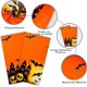 thumbnail image 3 of Mantel de Halloween, 54 x 108 pulgadas, esqueleto de calabaza naranja, plástico impermeable, 3 of 5