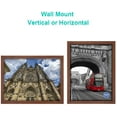thumbnail image 3 of IGUOHAO Solid Wood 18x24 Inch Wide-frame Poster Frames for Wall Mounting Hanging Picture Frame Brown, 3 of 6